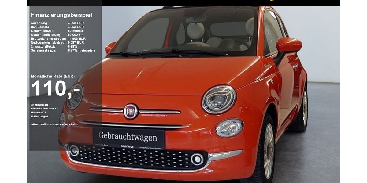 Fiat 500C 37.175 km 13.380 &euro; Kiel 24148