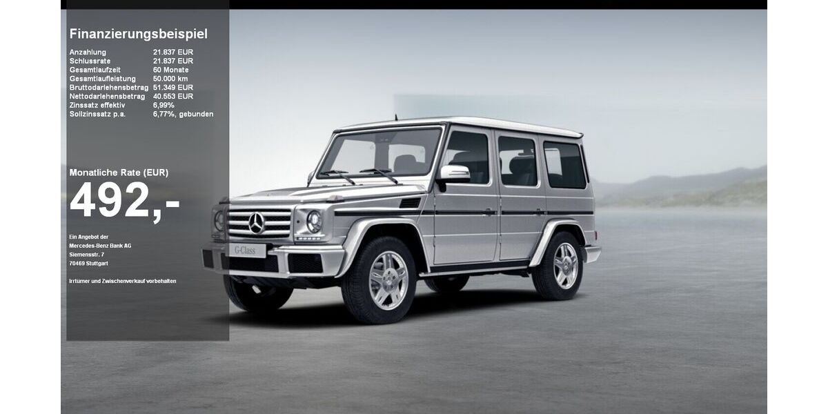 Mercedes-Benz G 350 156.000 km 62.390 &euro; Kiel 24109