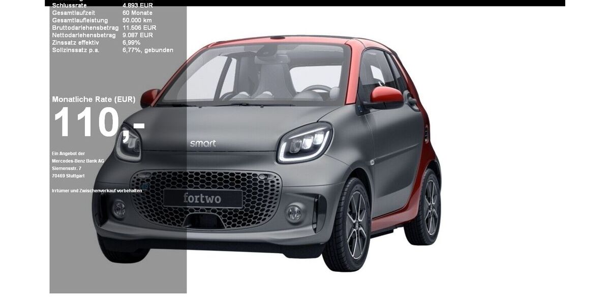 Smart ForTwo 19.438 km 13.780 &euro; Kiel 24109