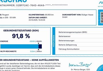 Peugeot 208 89.945 km 15.480 &euro; Neumünster 24539